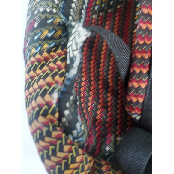 Ankara‎ Print Kente Style Backpack Book Rucksack Handmade Bag Nice Some Wear - Picture 4 of 11